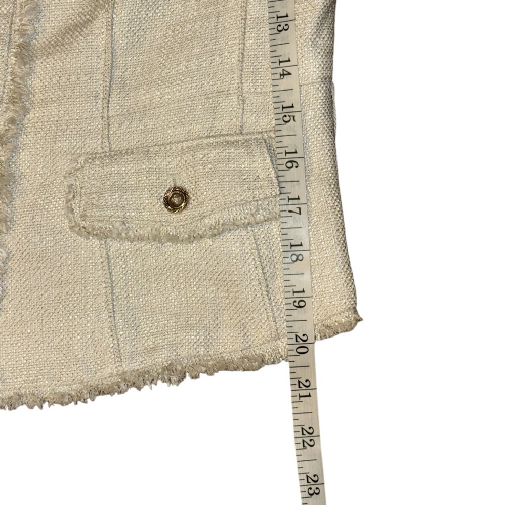 White House Black Market Cream Button Down Shirt - Picture 2 of 10